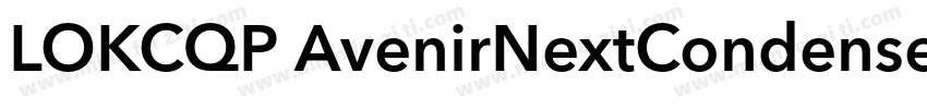 LOKCQP AvenirNextCondensed DemiBol字体转换